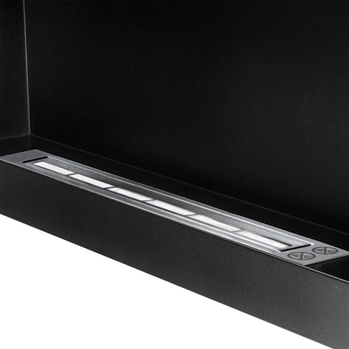 Wall-Mounted Bio Ethanol Fireplace 900x400mm Modern Ventless Alcohol Heater