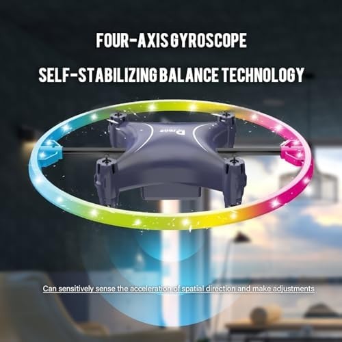 Kids Mini Drone with 360° Flip, LED Lights, 90° Hover, Beginner Toy