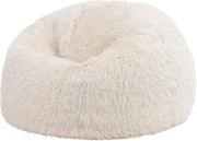 Luxury Mongolian Faux Fur Bean Bag Chair Adult Size Comfy Lounge Seat