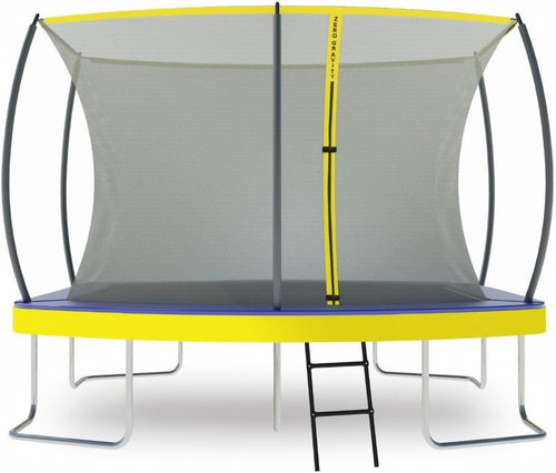Rectangular Garden Trampoline 3.05x2.13m Safety Enclosure Ladder 100KG