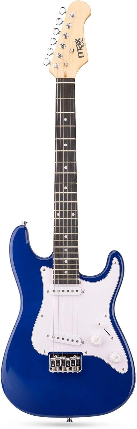 3/4 Junior Electric Guitar Starter Kit Blue w/ Amp & Accessories