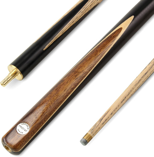 57" Heavy Weight Snooker Pool Cue 3/4 Joint 9.5mm Tip Walnut