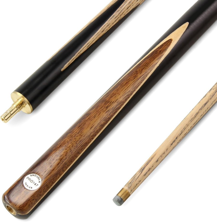 57" Heavy Weight Snooker Pool Cue 3/4 Joint 9.5mm Tip Walnut