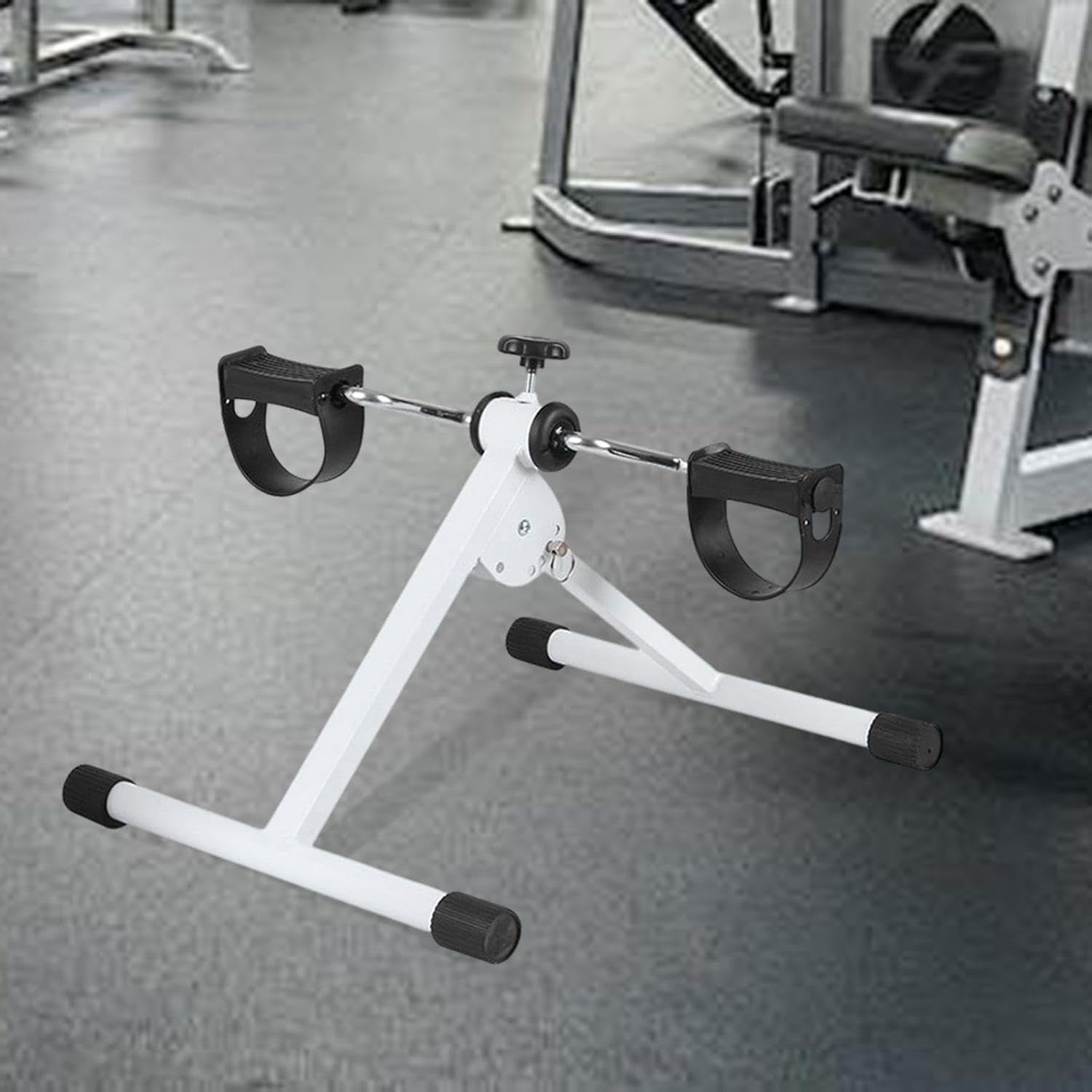 Folding Hand Foot Pedal Trainer Quiet Adjustable Resistance Mini Bike