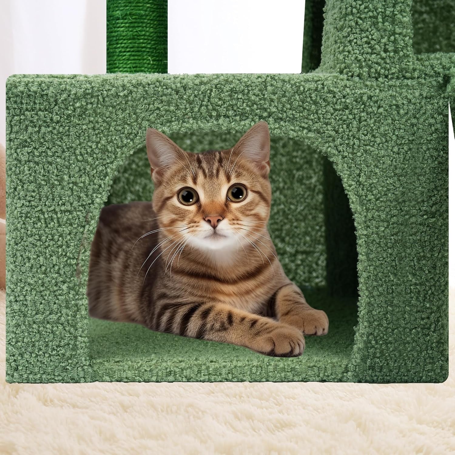 Cat Tree Tower with Condos Hammock Scratching Posts Indoor