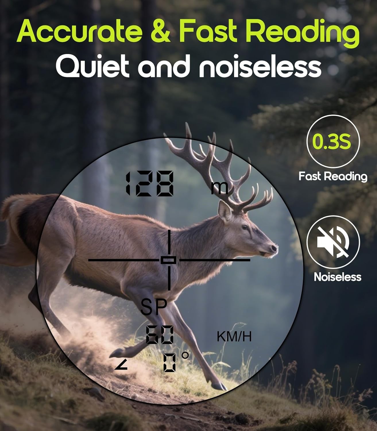 Hunting Laser Range Finder 1200Y 6X Waterproof Angle Distance