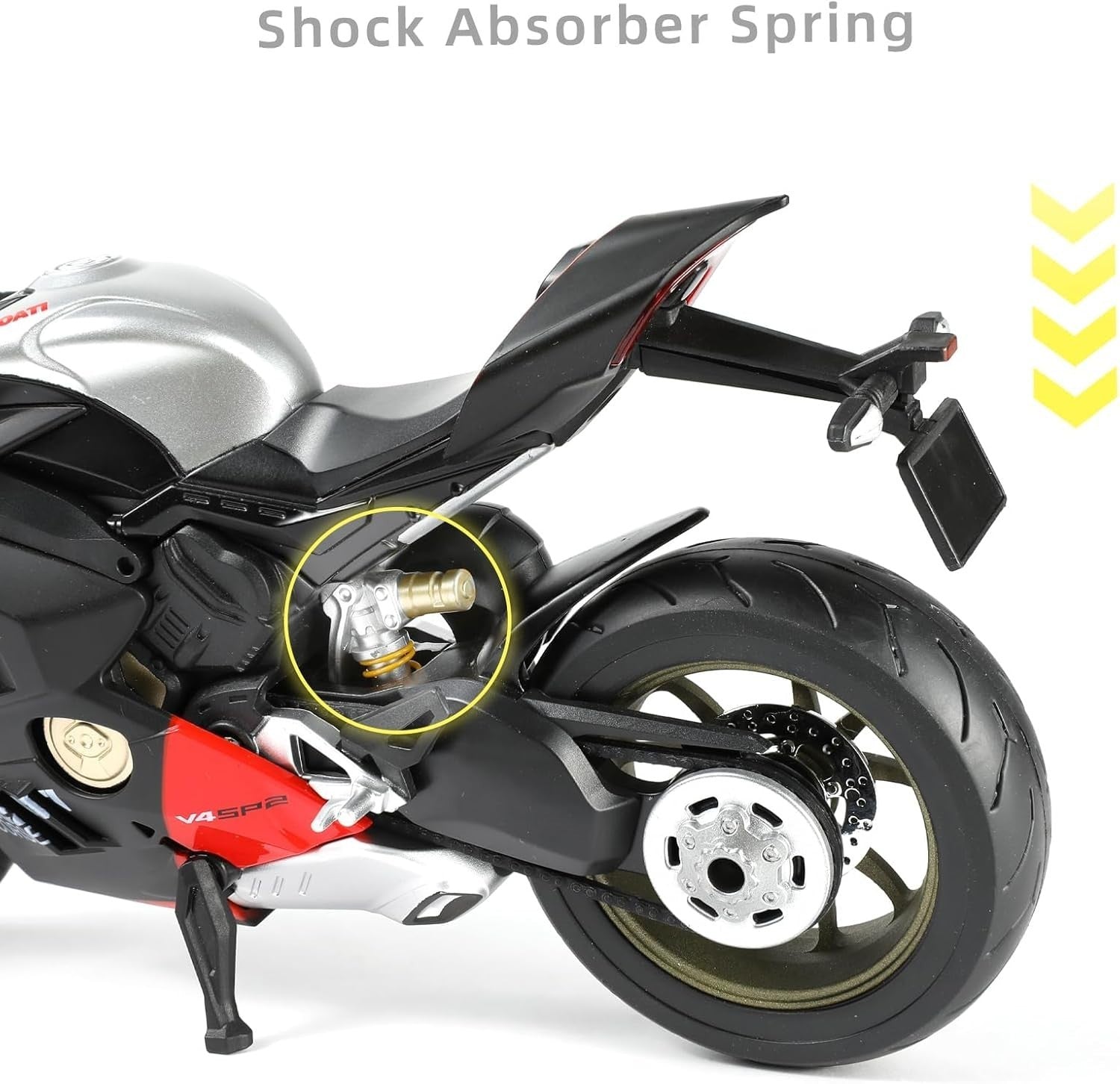 Diecast 1:9 Sport Motorcycle Model - Realistic Design & Perfect Collectible Gif