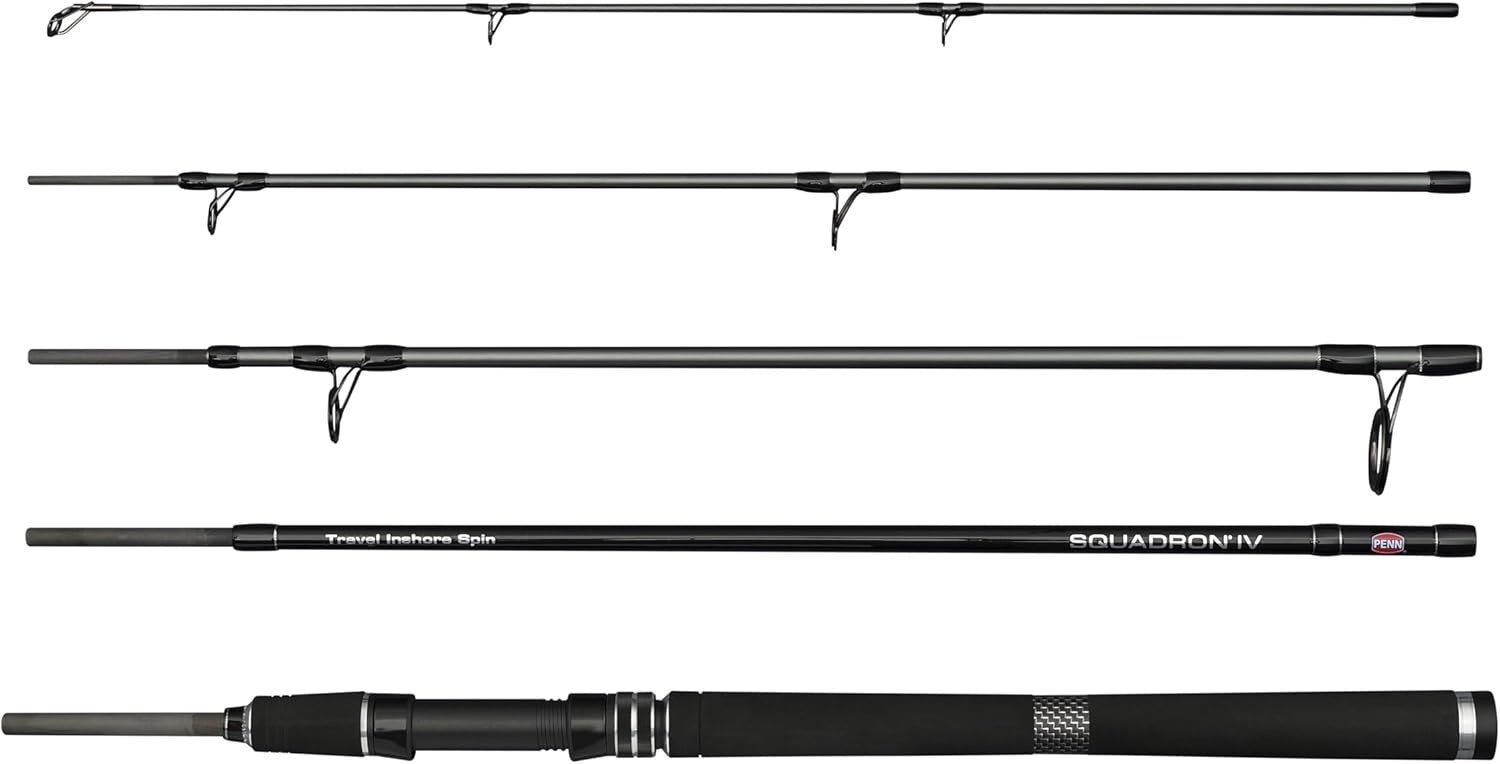 Saltwater Travel Spinning Rod 24T Carbon Fast Action 2.4–3.0m