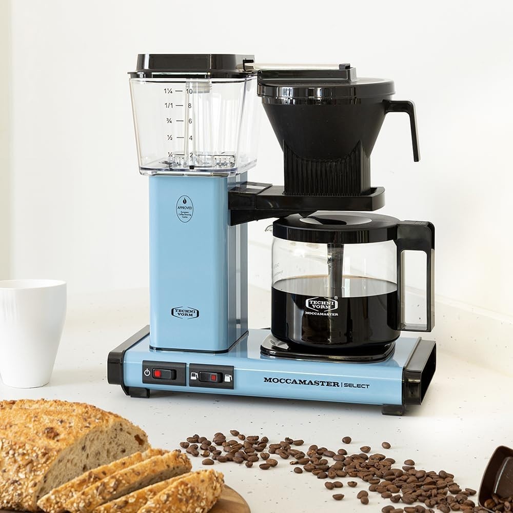 Premium Filter Coffee Machine 1.25L | Fast Brew Drip Maker with Glass Jug UK