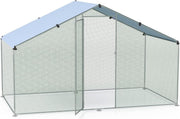 Large Walk In Chicken Coop 310x170x190cm Galvanised Run Cover Cage