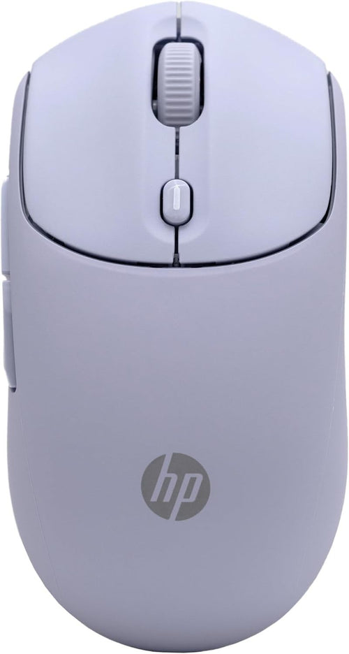 Purple Quiet Wireless Mouse Dual Bluetooth 6000 DPI Soft Touch Office Laptop