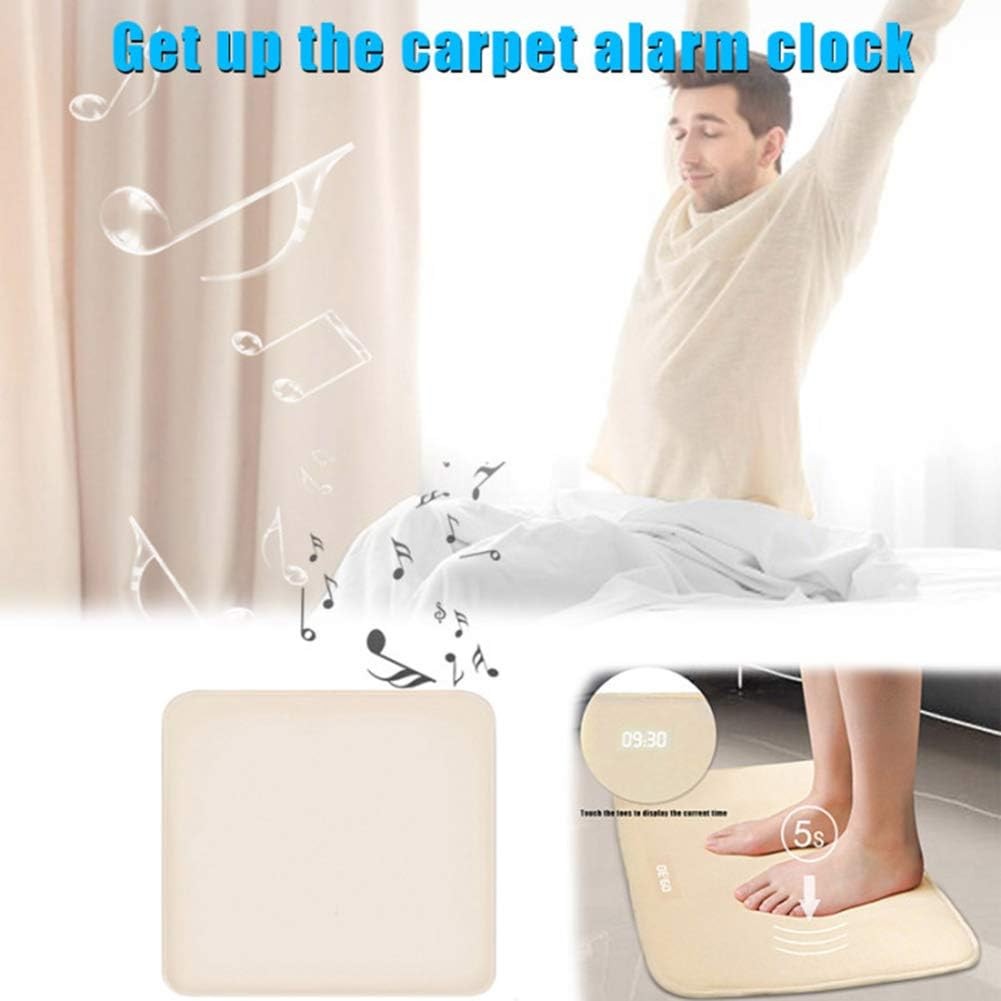 Heavy Sleepers Alarm Clock Pressure Sensitive Carpet LED White