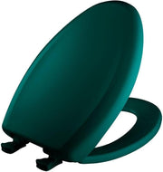Teal Elongated Toilet Seat Slow Close Fastening Durable Plastic
