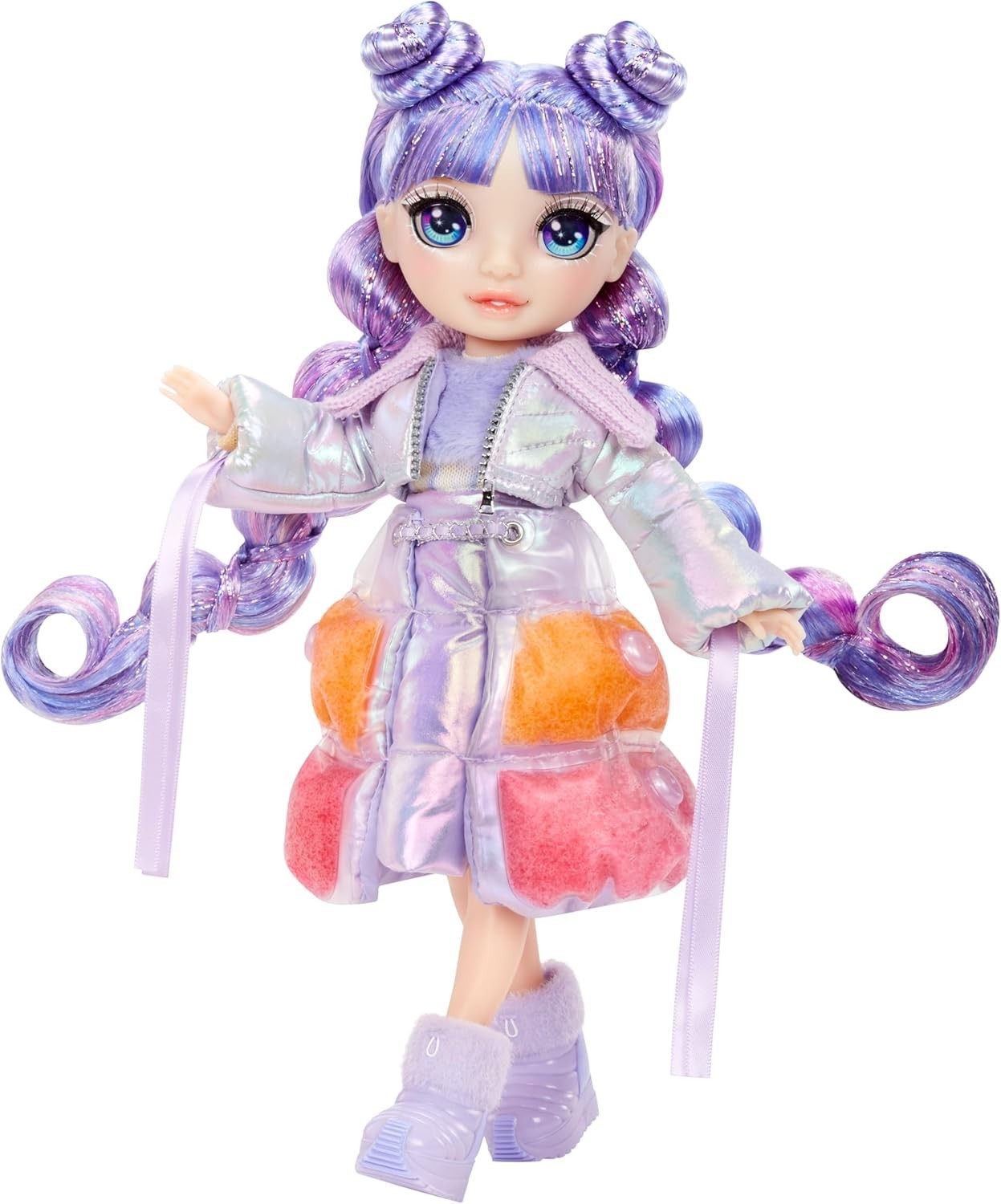 Winter Fashion Doll Purple 11in Magic Snow Outfit Snowman Kit