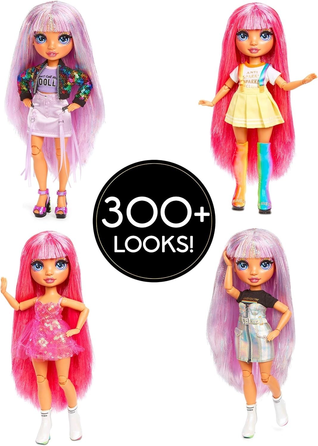 Fashion Studio Doll Set 300+ Looks Wigs Clothes Rack Accessories
