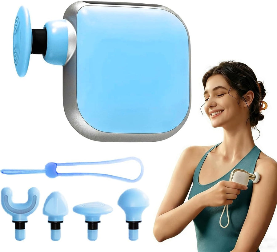 Pocket Size Massage Gun Deep Tissue Muscle Relief Quiet Mini Rechargeable