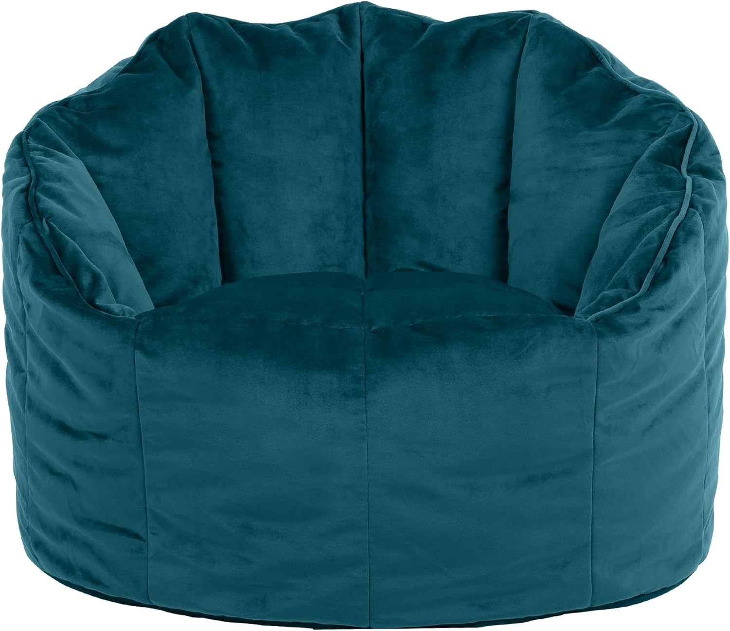 Teal Velvet Bean Bag Chair Adult Large Lounge Seat Soft Home Comfort