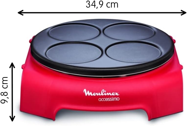 Non-Stick Crepe Pancake Maker Party Set | Fast Heat 720W | 6 Spatulas + Ladle
