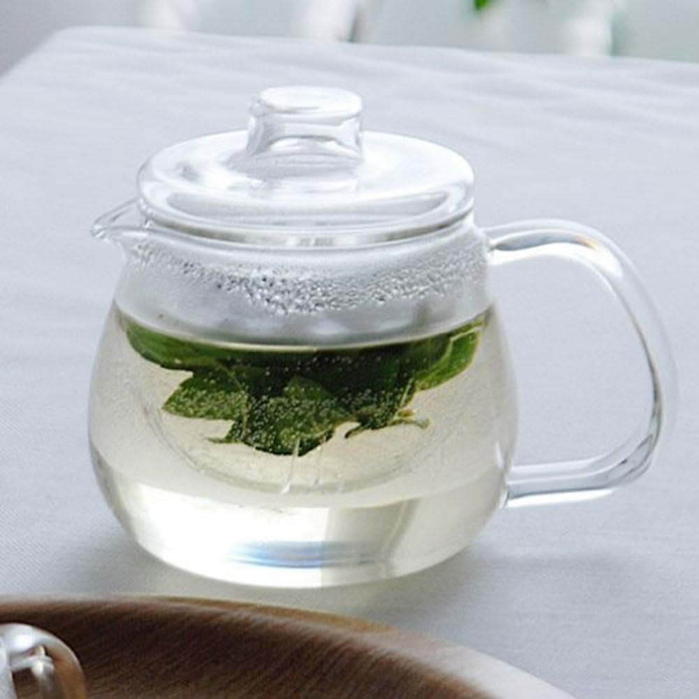500ml Glass Teapot with Strainer Heat Resistant Tea Maker Compact