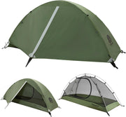 1 Man Backpacking Tent Lightweight Waterproof 3 Season Hiking