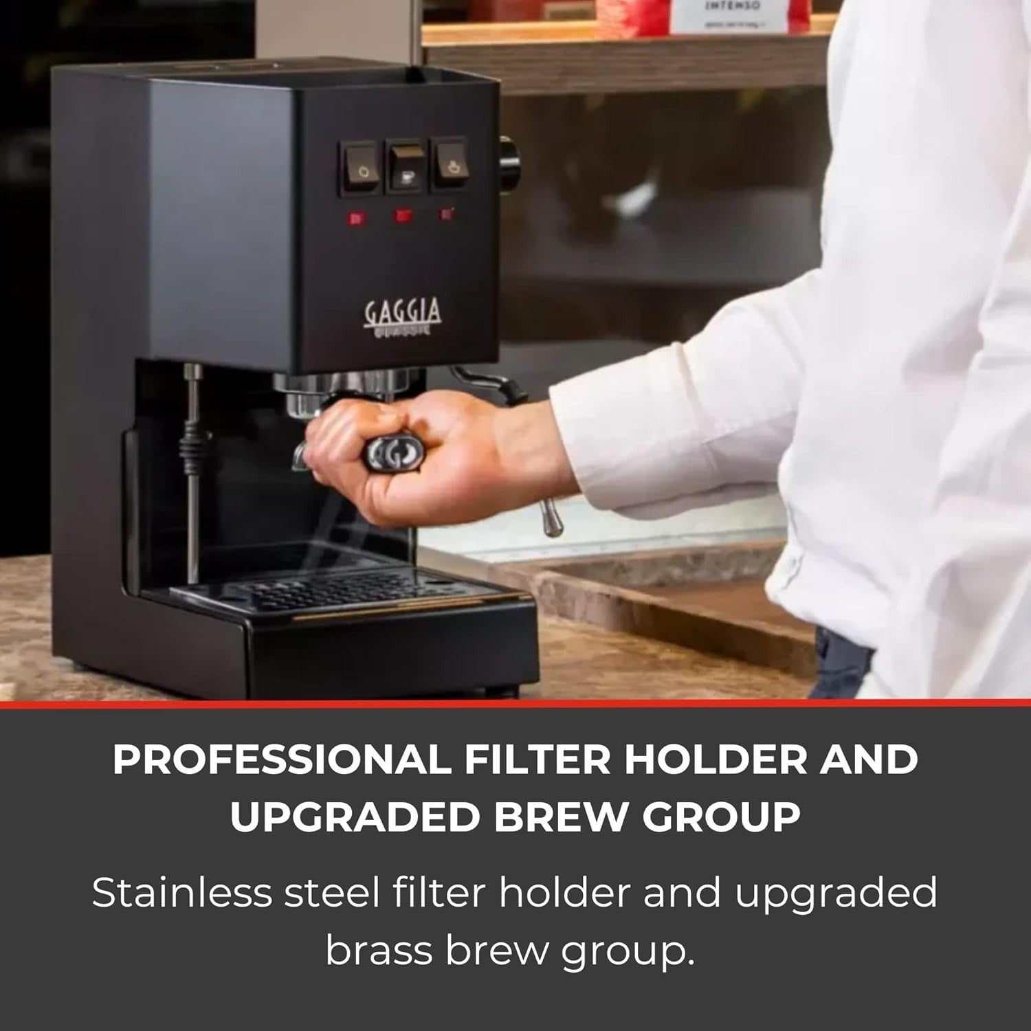 Manual Espresso Coffee Machine | Brass Boiler | Pro Steam Wand | 2.1L Tank