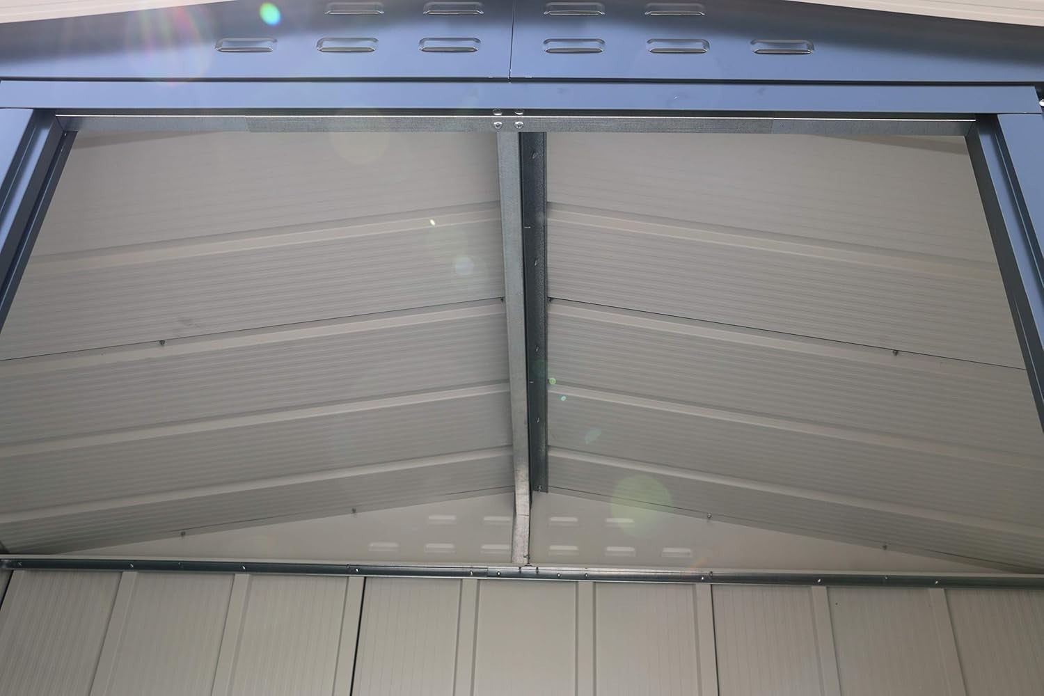 Duramax 6x4 Outdoor Metal Garden Shed Anthracite Weatherproof Storage