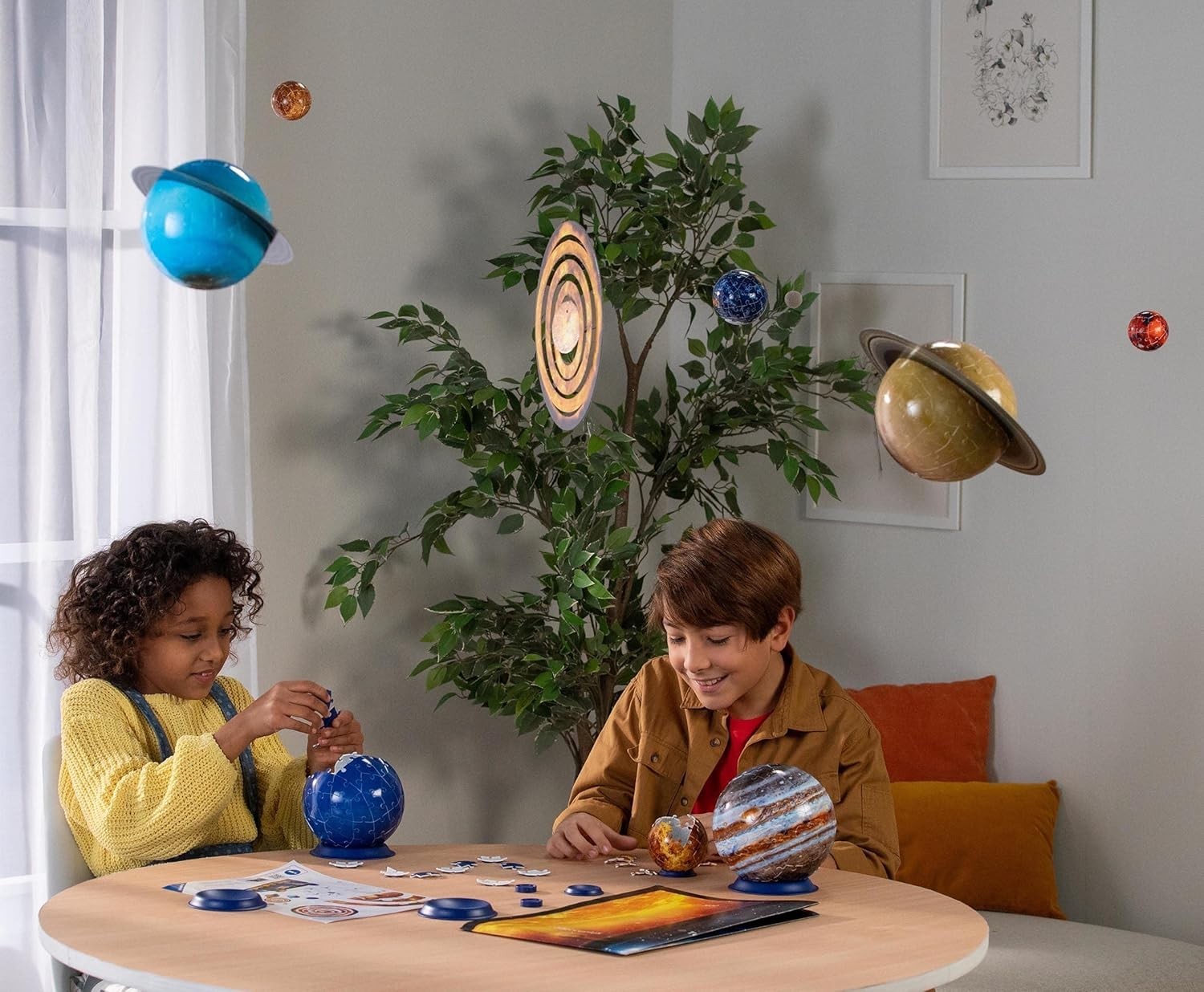 3D Solar System Puzzle Set 540 Piece Planet Model Kit Space Gift