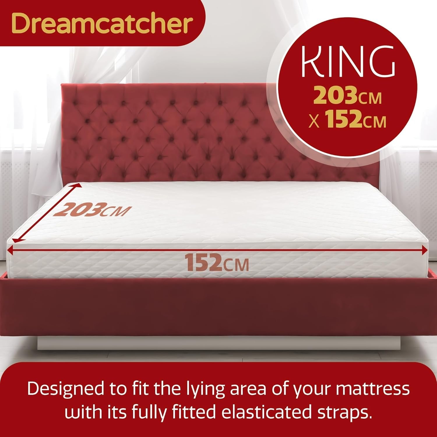 King Electric Underblanket Fitted Mattress Cover Dual Control 3 Heat Washable
