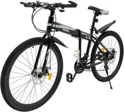 Mountain Bike 26” 21-Speed Disc Brake Adjustable Height High-Carbon Steel