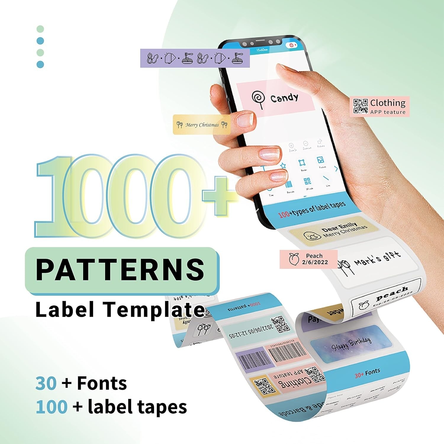 Mini Bluetooth Label Maker Portable Thermal Sticker Printer
