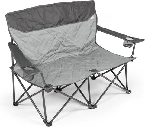 Portable Folding Camping Chair with Cup Holder, Padded Seat, Lightweight