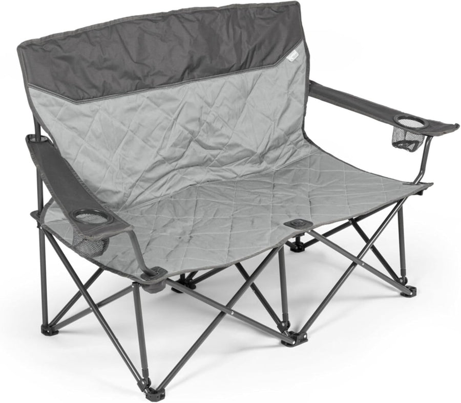 Portable Folding Camping Chair with Cup Holder, Padded Seat, Lightweight