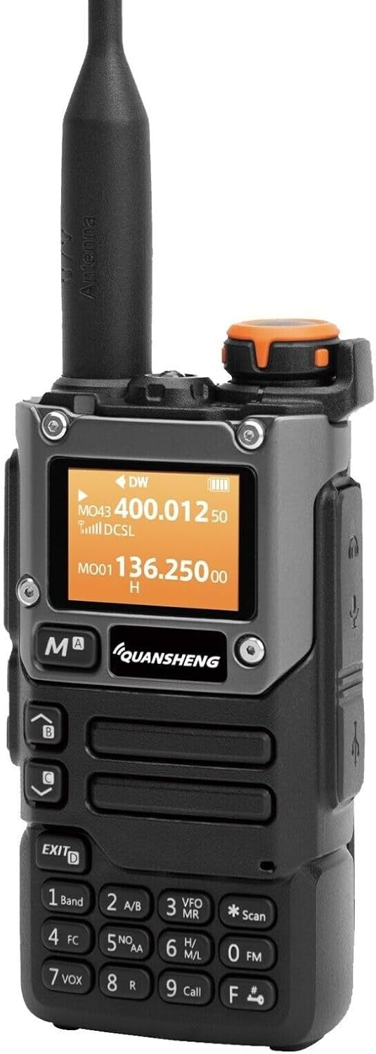 Dual Band Walkie Talkie 5W VHF UHF Long Range NOAA Rechargeable Radio