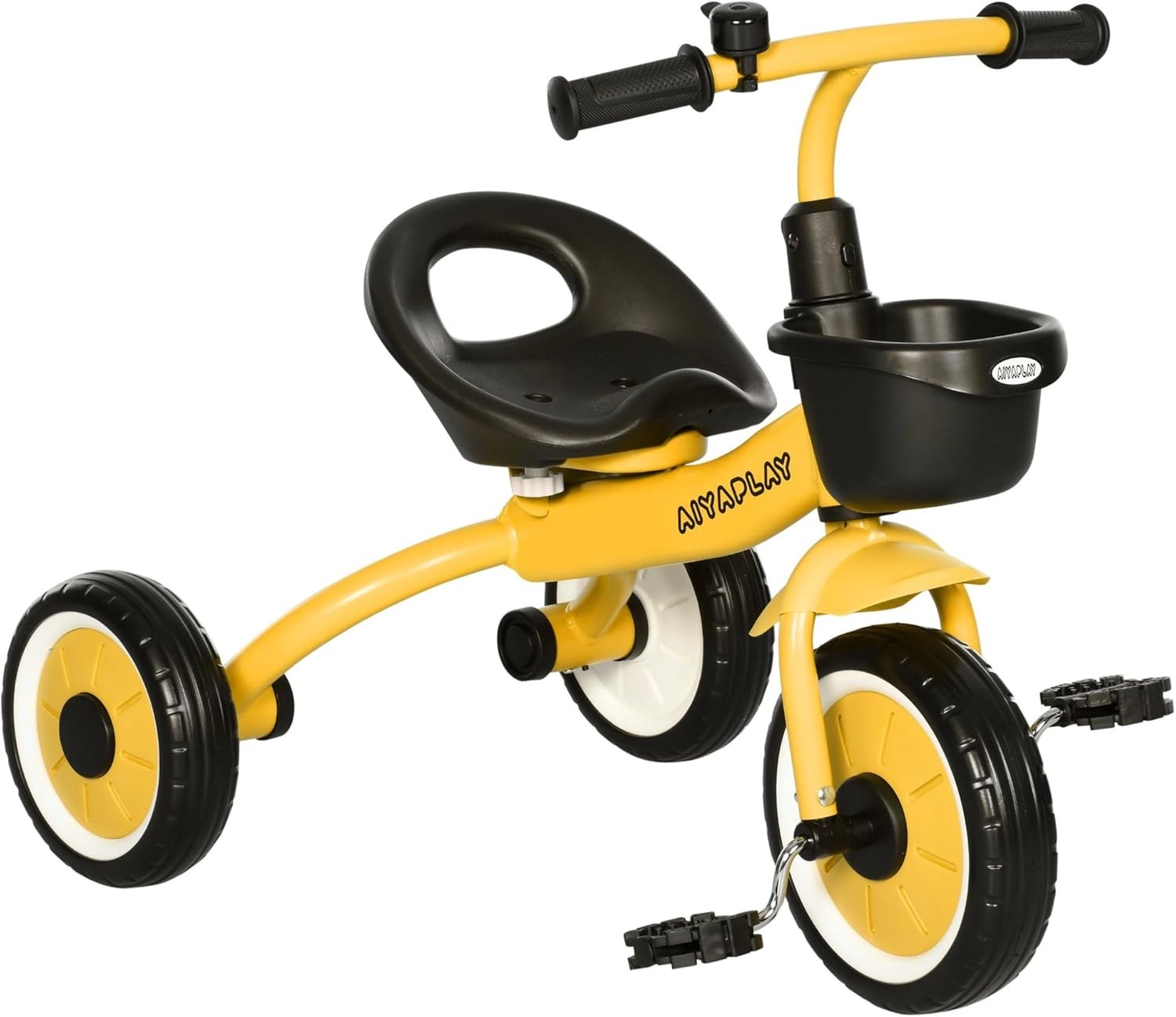 Kids Tricycle with Basket Bell Adjustable Seat Toddler Trike Age 2-5