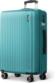 28in Large Check In Suitcase ABS Hard Shell TSA Lock 360 Spinner Wheels