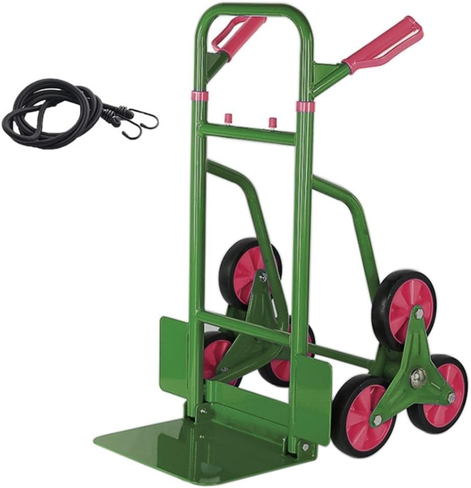 660lb Stair Climbing Dolly Cart Folding 6 Wheel Hand Trolley Green