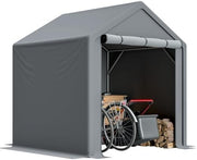 Outdoor Garden Storage Tent 6x5.6ft Waterproof Steel Frame Grey