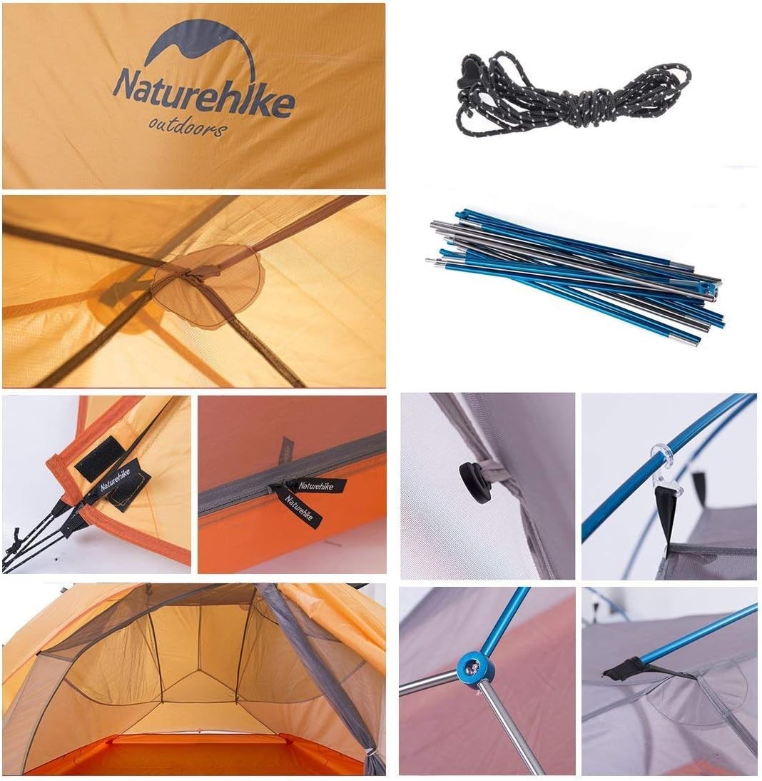 2 Person Lightweight Backpacking Tent 3-4 Season Waterproof