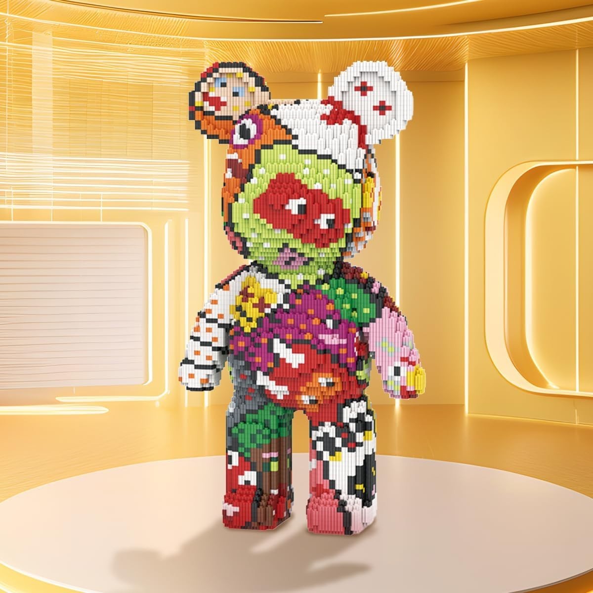 Graffiti Bear Building Blocks Set 7220pcs | DIY Art Toy Gift Kids Adults