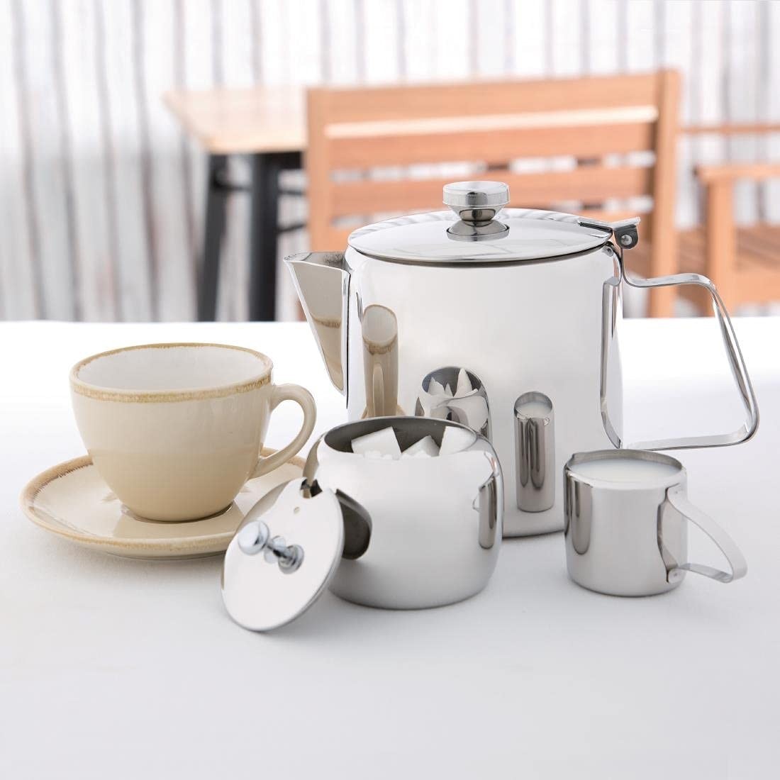 Stainless Steel Teapot 1.35L 48oz Infuser Tea Pot Heat Resistant