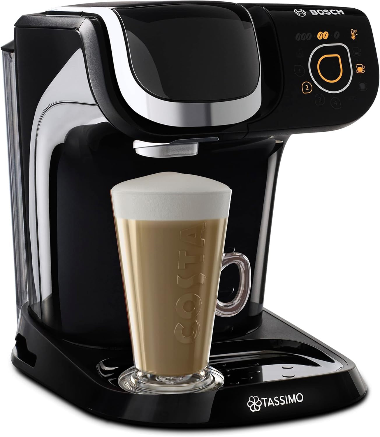 Pod Coffee Machine 1.3L Auto Clean Programmable Slim Design 1500W Espresso Maker