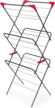 3 Tier Clothes Airer Indoor Folding Laundry Drying Rack 15m Space Non Slip Feet