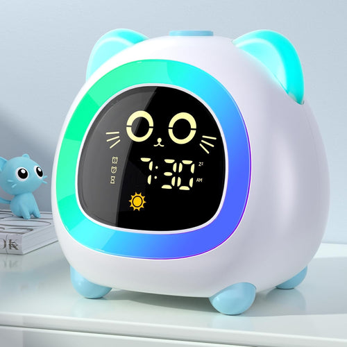 Kids OK to Wake Alarm Clock Night Light Sleep Training Dual Alarm