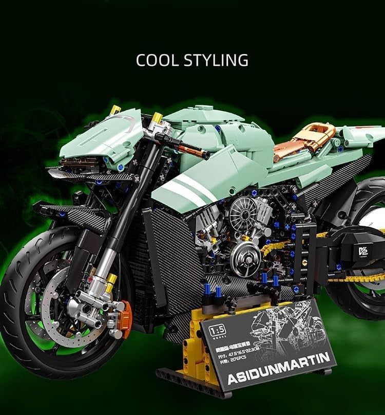 Motorcycle Building Blocks Toy Kit for Adults & Kids – 2176 PCS Fun Set