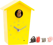 Yellow Animal Sound Cuckoo Clock Farm Animal Kids Wall Desk Decor Gift