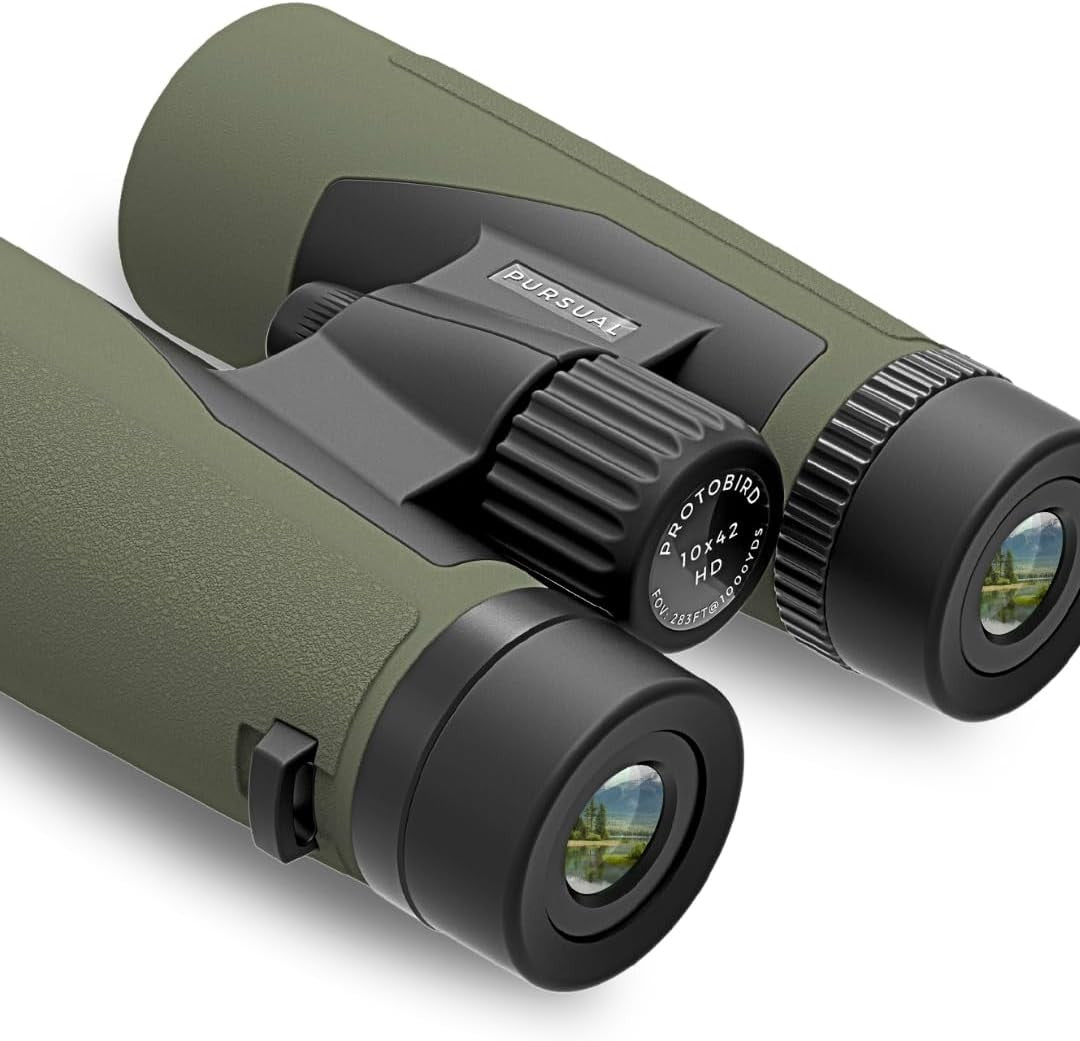 10x42 High Power Waterproof Binoculars Lightweight Clear Bright Outdoor Viewing