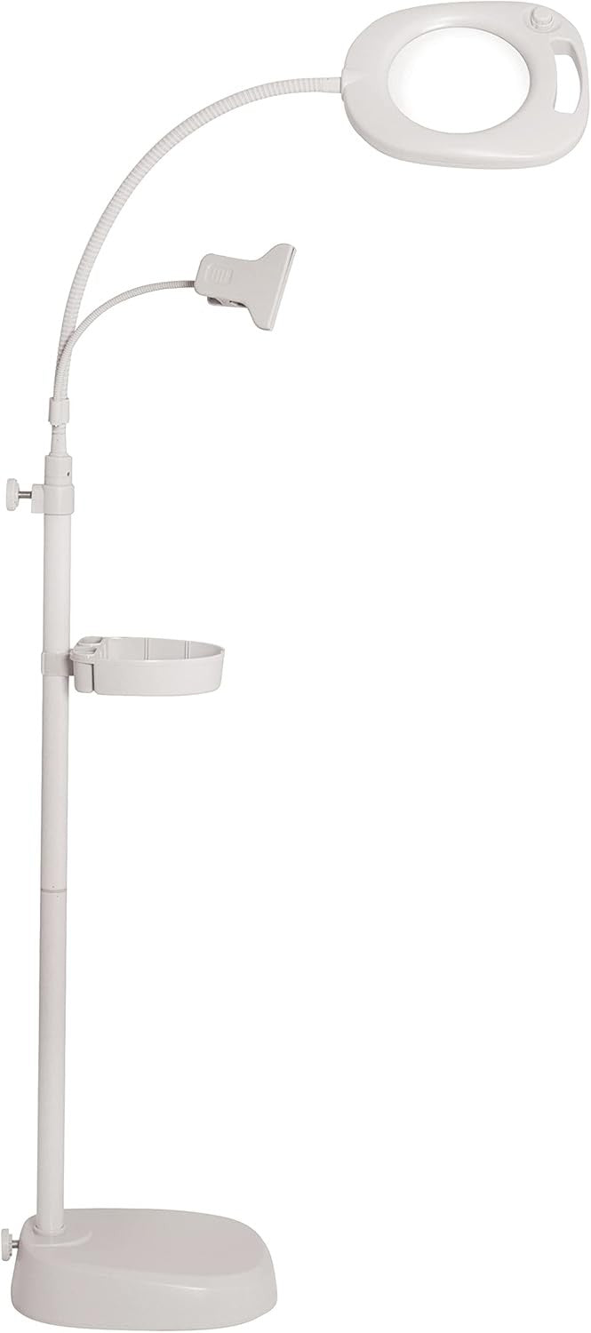 Magnifying LED Floor Lamp 5X Natural Daylight Sewing Craft Reading Light