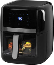 8L Digital Air Fryer Dual Zone Divider Viewing Window 6 Presets LED