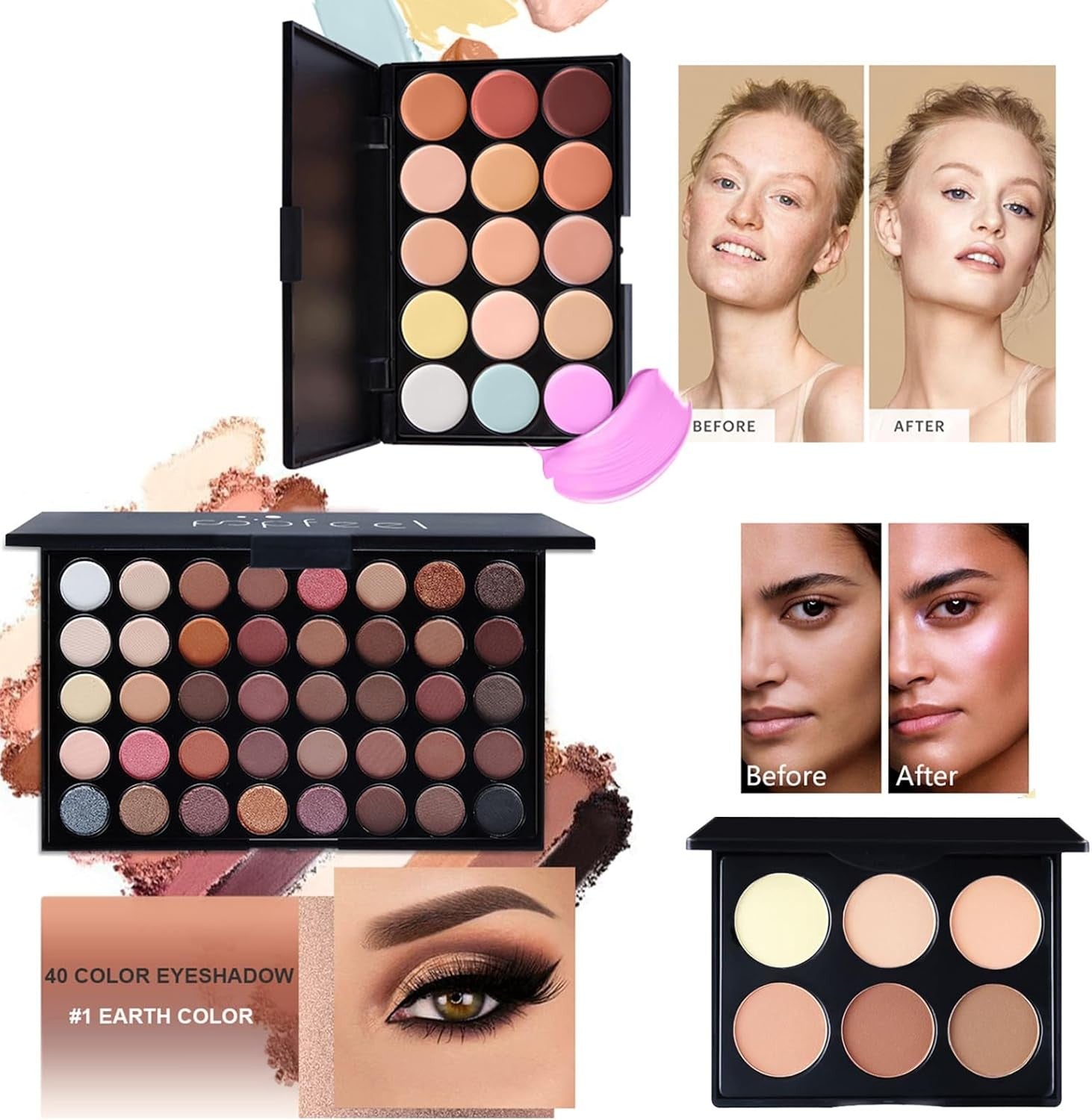 All In One Makeup Kit 60 Colours Palette Set Lipstick Concealer Gift