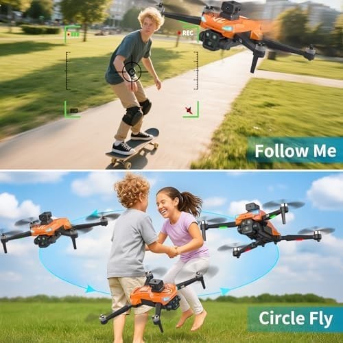 GPS Drone with 4K Camera, 4.5" LCD Screen, Auto Return & Obstacle Avoidance